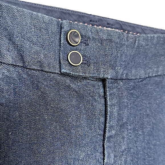 Anthropologie The Essential Slim Dark Blue Denim Jeans Size 8 Casual Pants - Picture 4 of 6